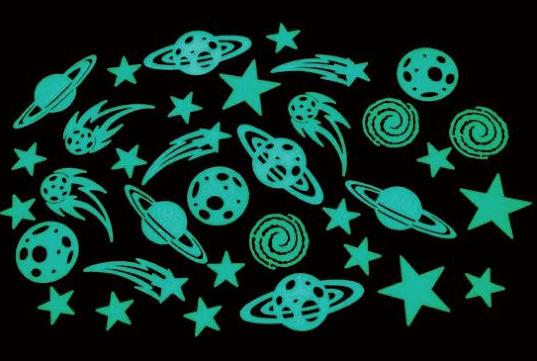 Glow in The Dark Stars and Planets for Kids Bedroom Wall Decals