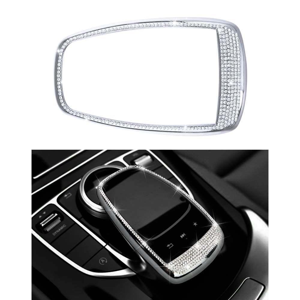 Mercedes Accessories Benz Parts Trim Touchpad Commandment Screen Central Multimedia Controls Caps Inner Covers Decorations W204 X204 W166 X166 C Class GLK AMG Women Men Bling Crystal