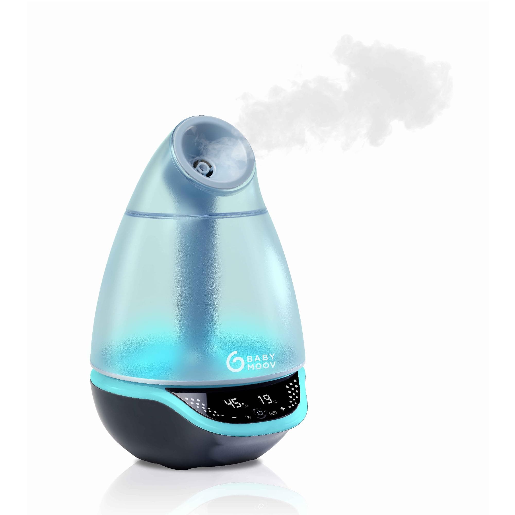 Babymoov Hygro Plus Ultrasonic Cool Mist Humidifier with Programmable Humidity Control, Timer, Night Light and Essential Oil Diffuser (UK Plug)