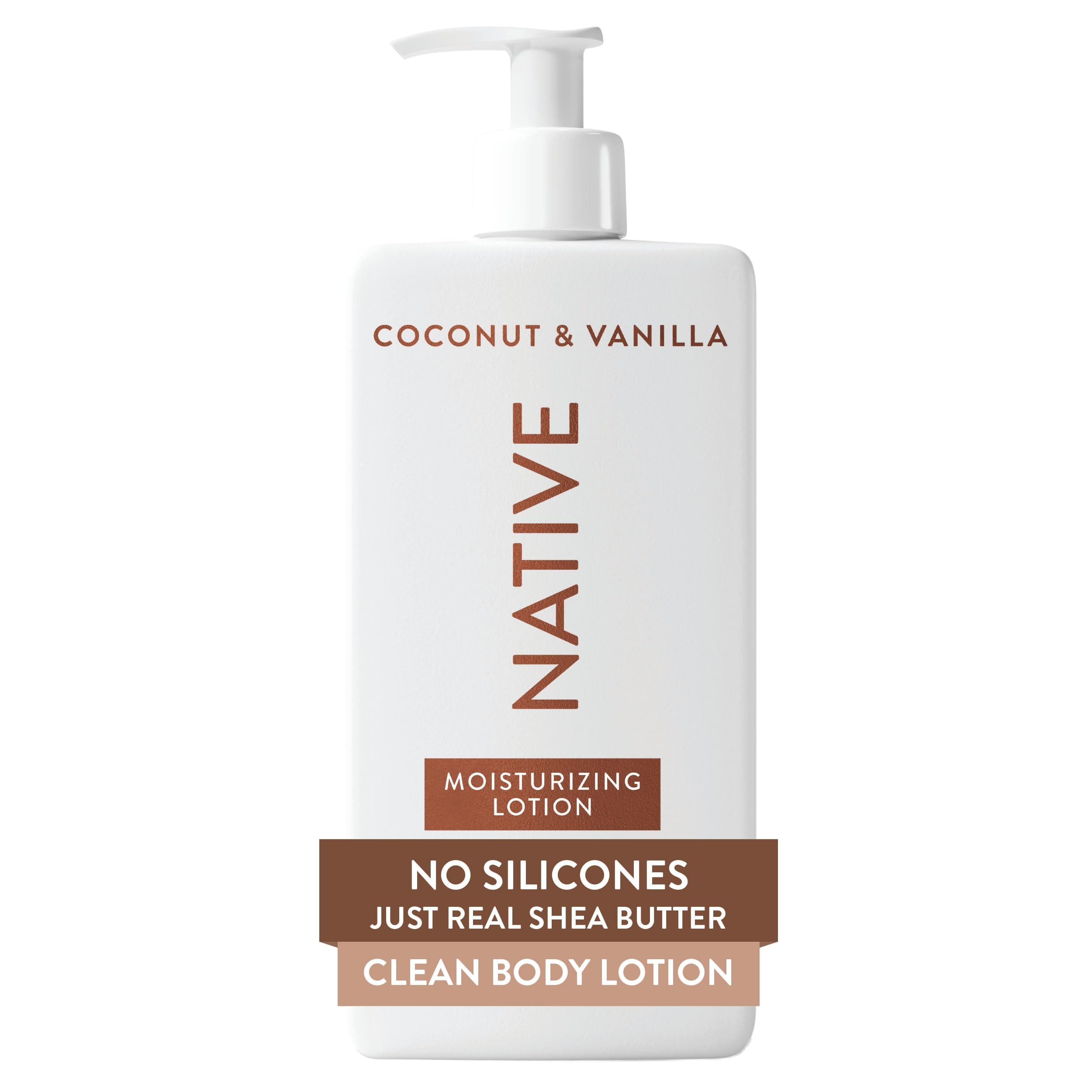 Native Body Lotion Contains Naturally Derived Plant-Based Moisturizers for Women and Men | Restores Dry Skin, Coconut & Vanilla, 16.5 fl oz