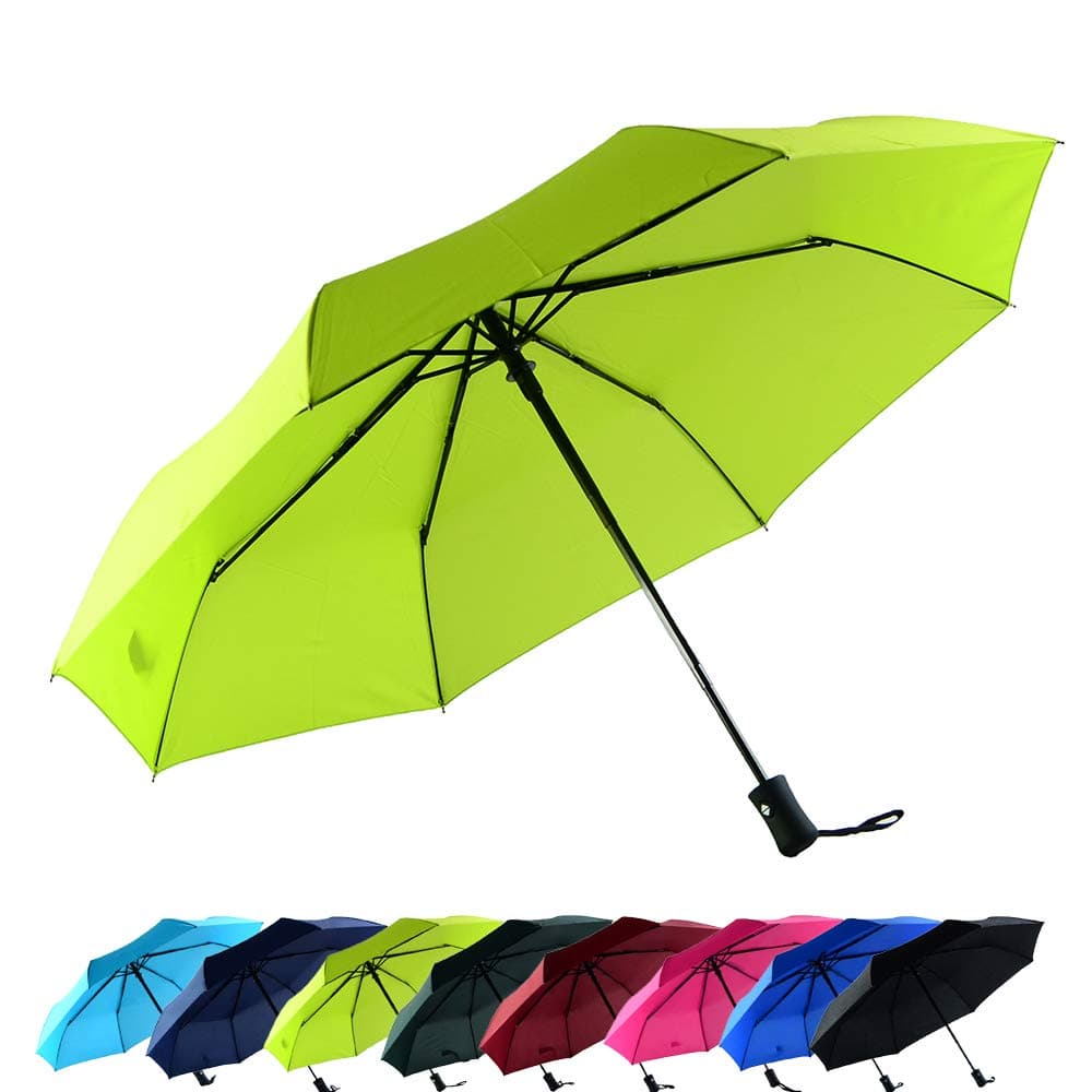 Automatic Compact Lightweight Travel Umbrella, Waterproof & Windproof One Hand Golf Umbrella