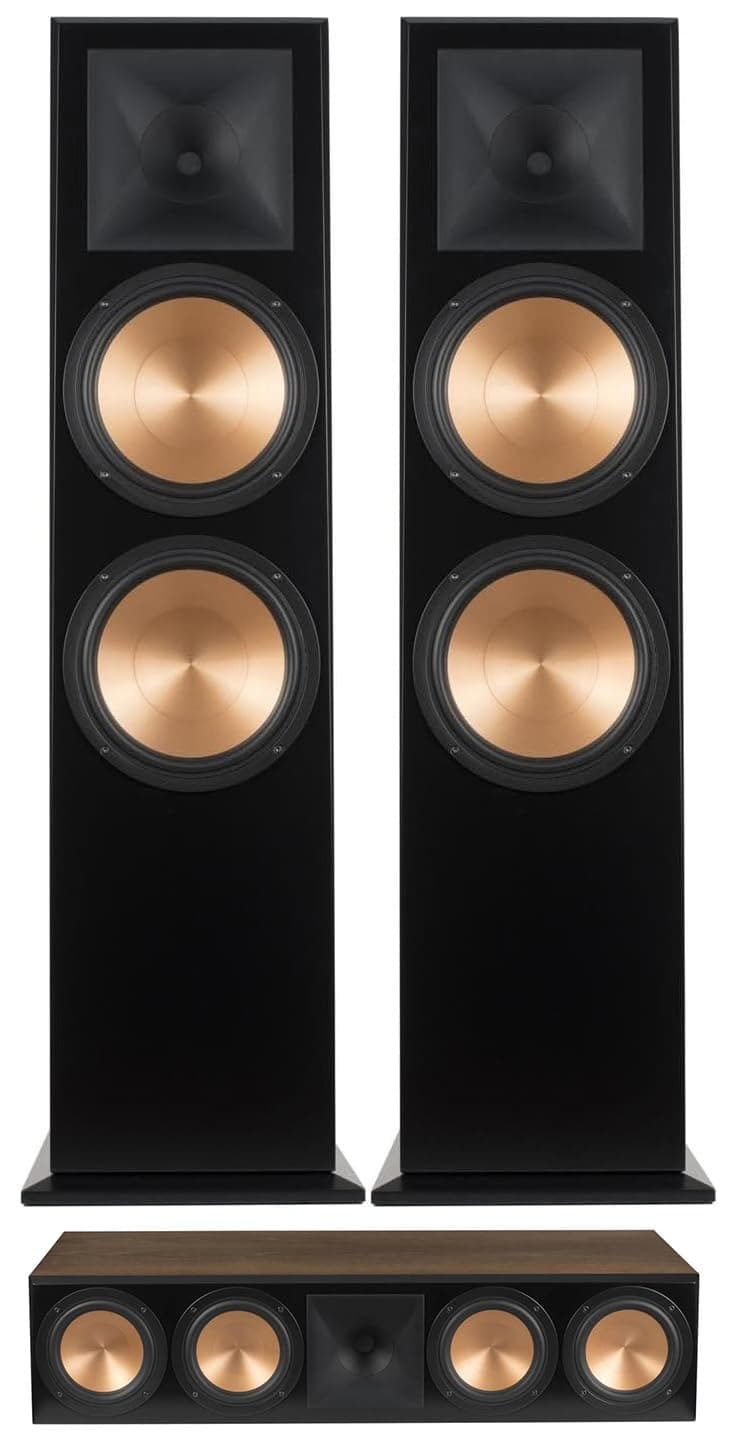 Klipsch RF-7 III ウォールナット木製家具製 フロアスタンディングスピーカー ペア Klipsch RC-64 III ウォールナットウッド家具製 センターチャンネルスピーカー(2017)