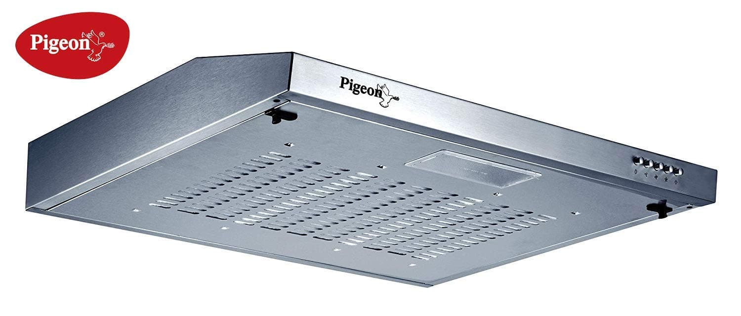 Pigeon by Stovekraft Splendor + 60 cm 500 m3/hr Ductless Chimney with Improved Technology Cassette Filter