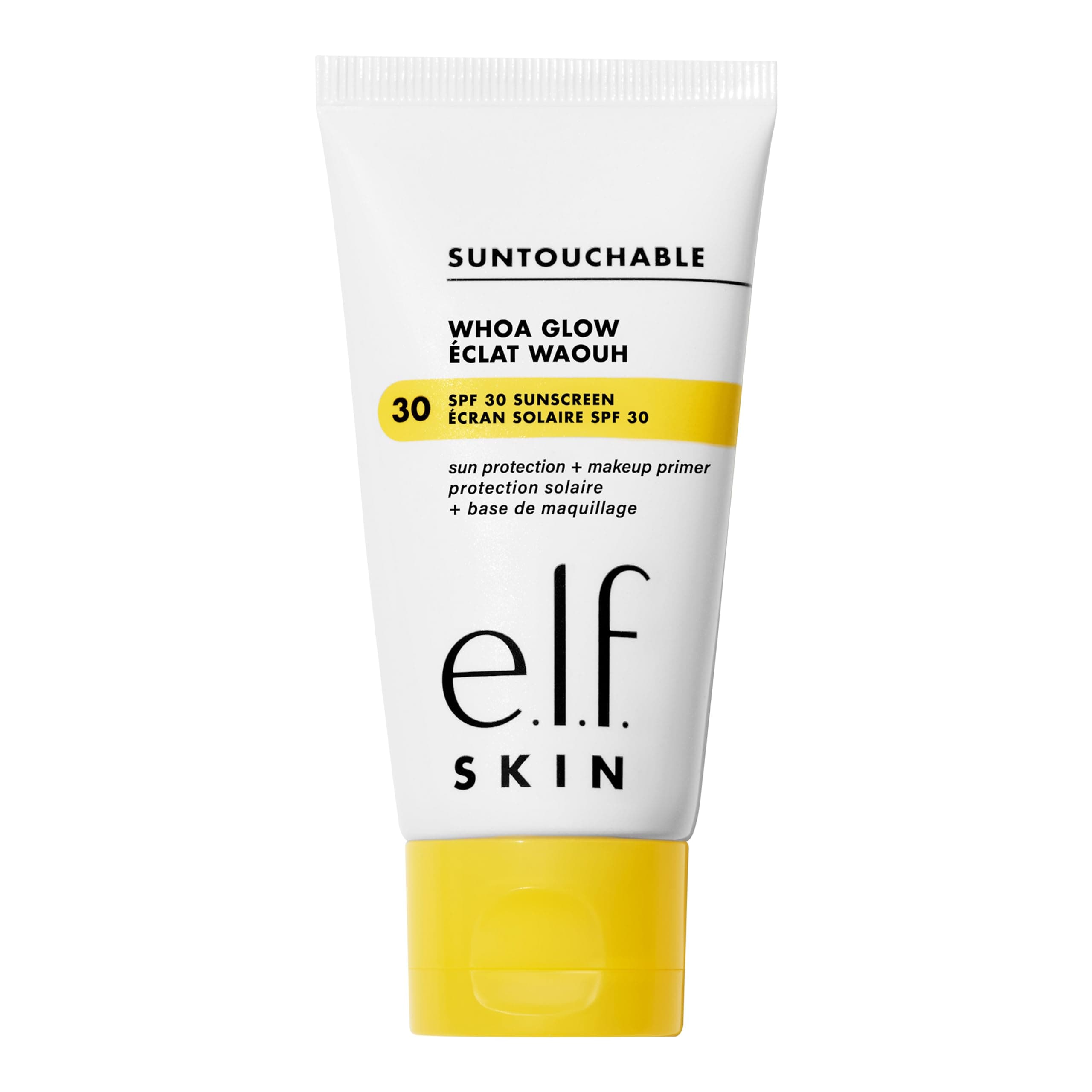 SKIN Suntouchable Whoa Glow SPF 30, Sunscreen & Makeup Primer For A Glowy Finish, Made With Hyaluronic Acid, Vegan & Cruelty-Free, Packaging May Vary, Sunlight