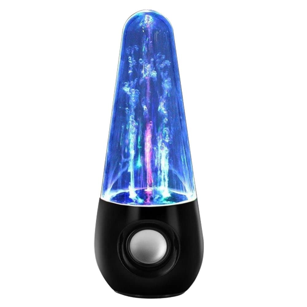 SAMFUN Dancing Water LED Colorful Show MP3 Speaker Music Fountain Mini Amplifier for All Smartphones(iOS/Android)Tablets, Desktop PCs and Laptops, USB Powered (Black)