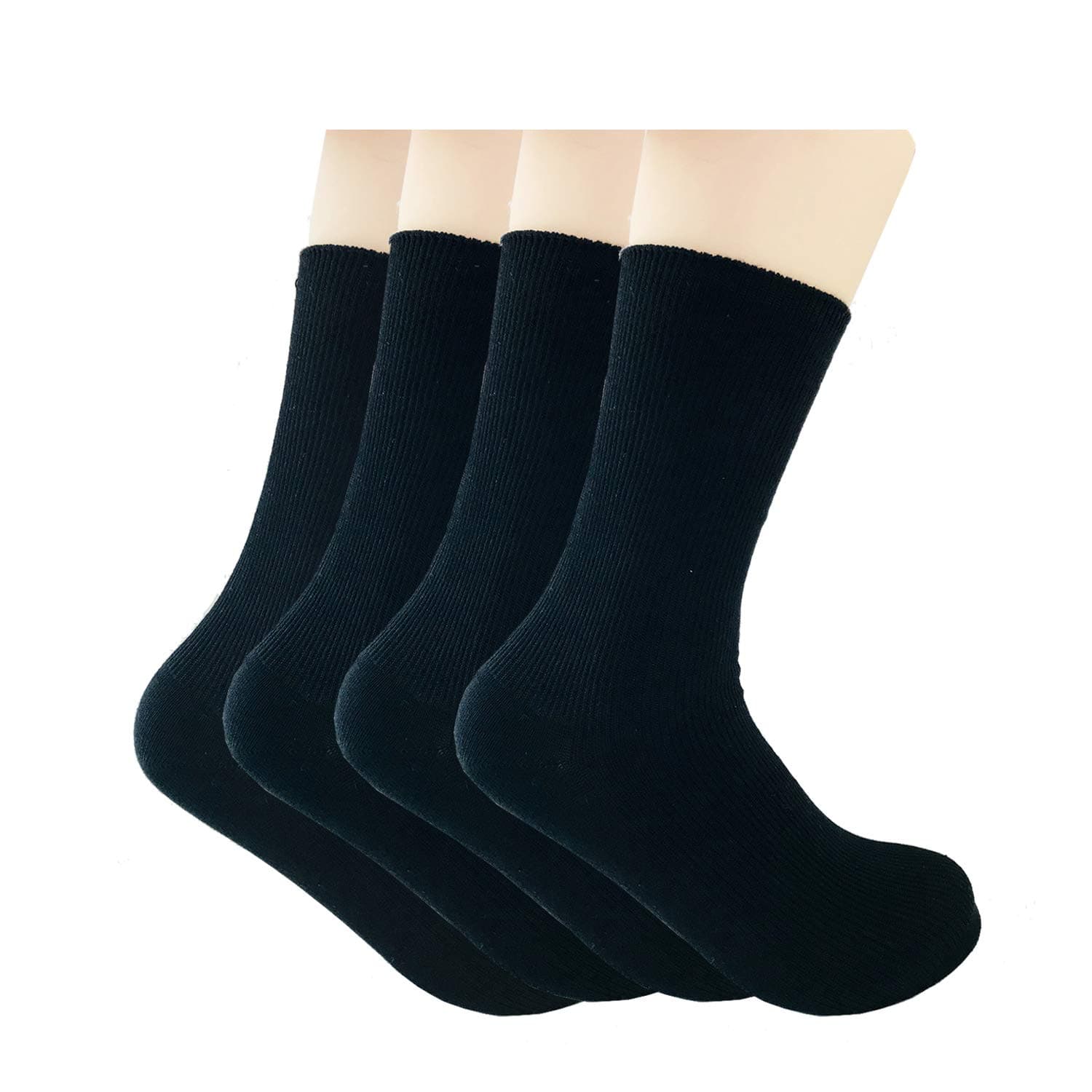 AzWeiler Unisex Happy Mood Solid Colored Cotton Ankle High Crew Socks Quarter Cut Socks 4-5 Pairs Men 7-11 Women 5-8