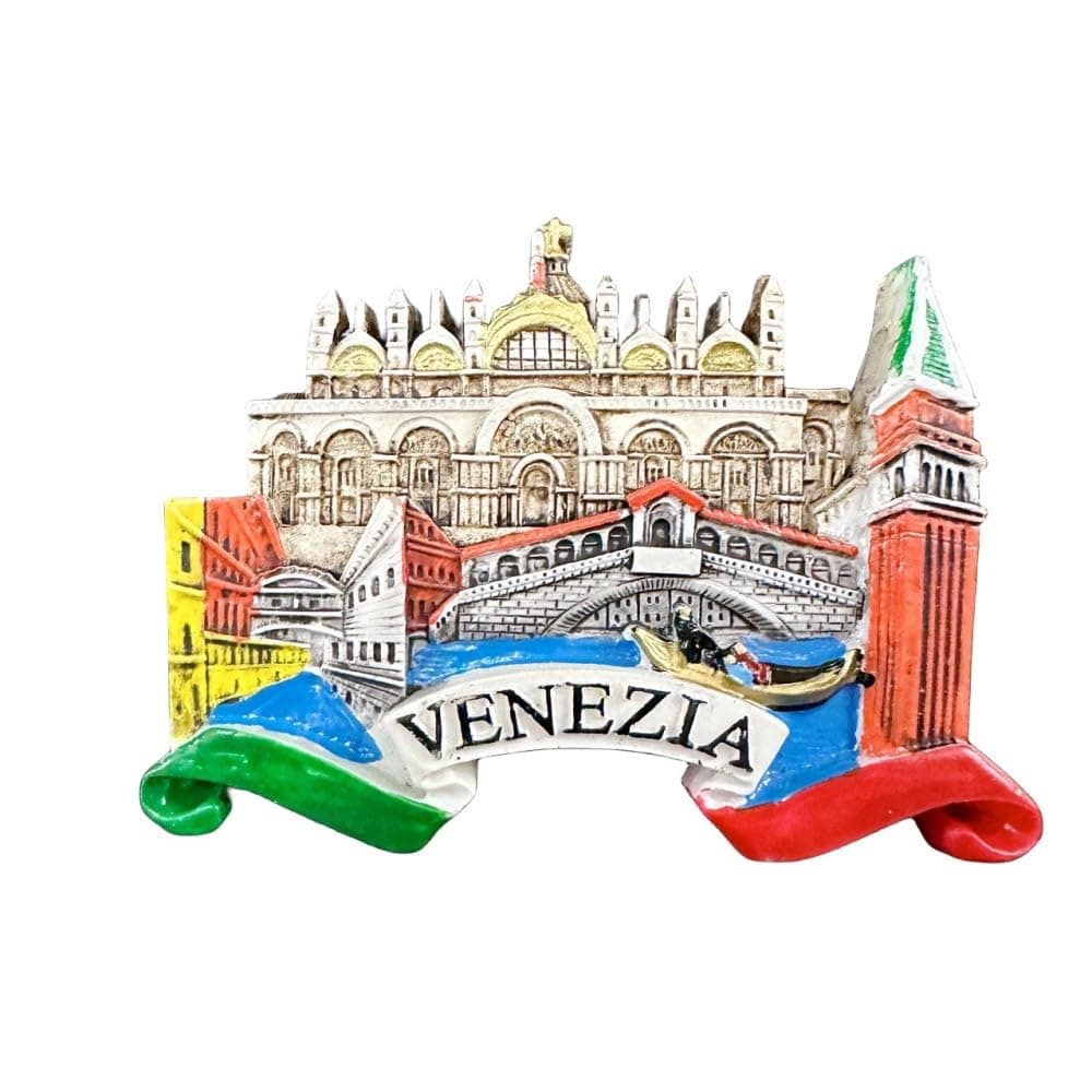 3D Venezia Venice Landmark Bridge of Sighs Piazza San Marco Italy Tourist Attractions Resin Refrigerator Magnet Traveler Souvenir Gift Fridge Magnet
