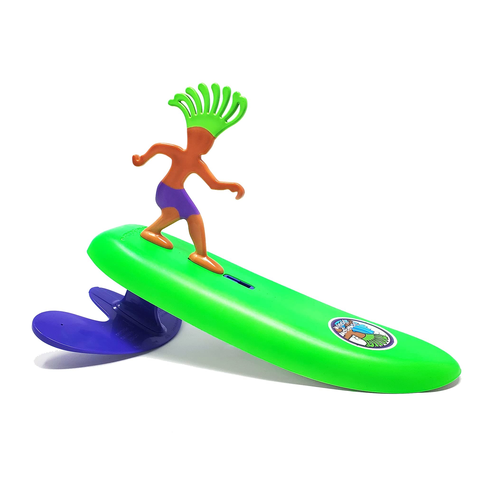 Surfer Dudes Classics Wave Powered Mini-Surfer and Surfboard Toy - Donegan Doolin - Green