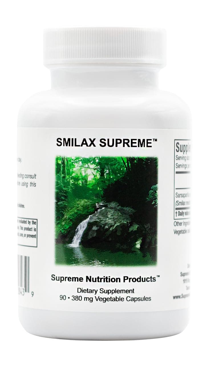 Supreme Nutrition Products Smilax , 90 Pure Sarsaparilla Vegetarian Capsules