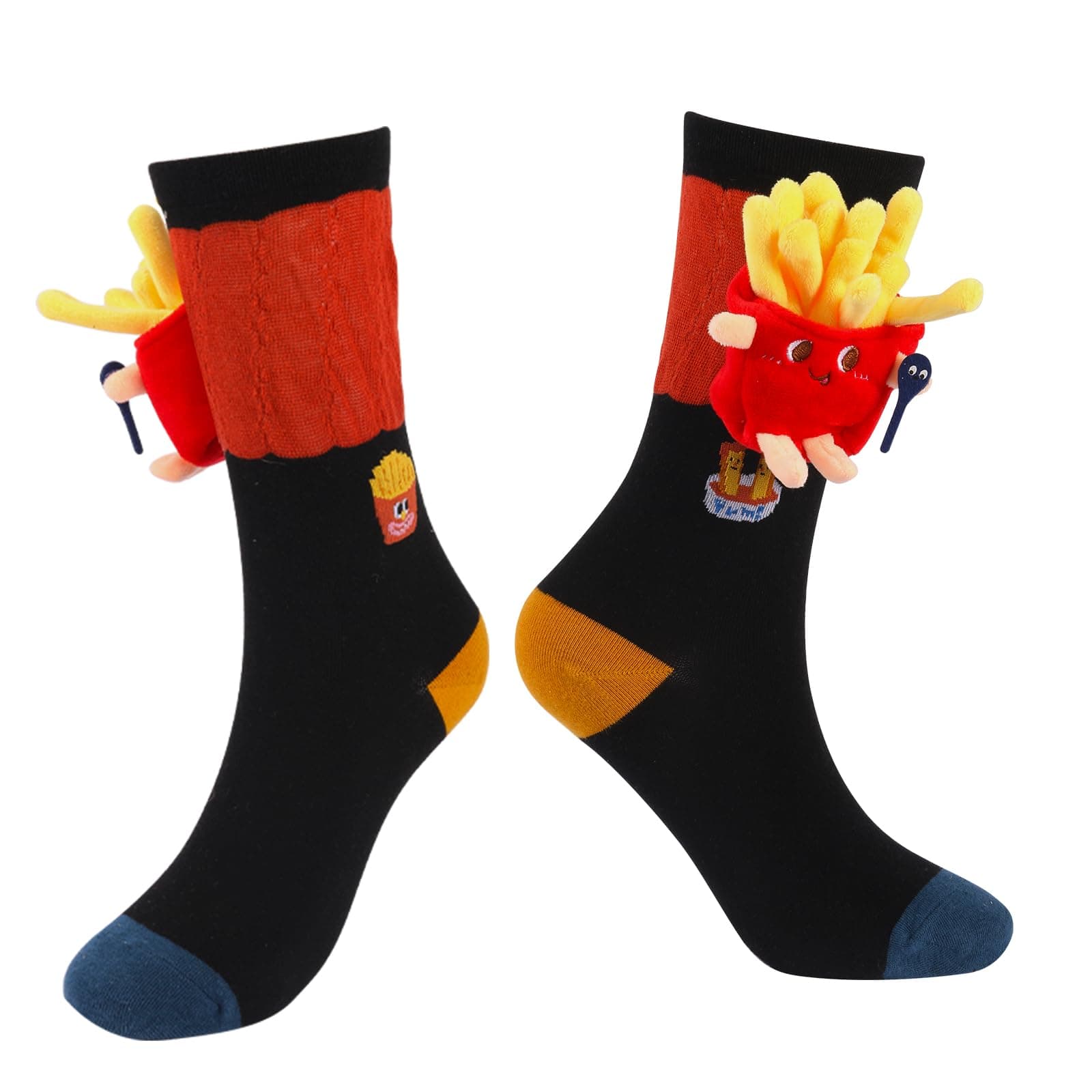 Food Themes Funny 3D Socks, Crazy Cool Novelty Silly Socks Gifts for Women