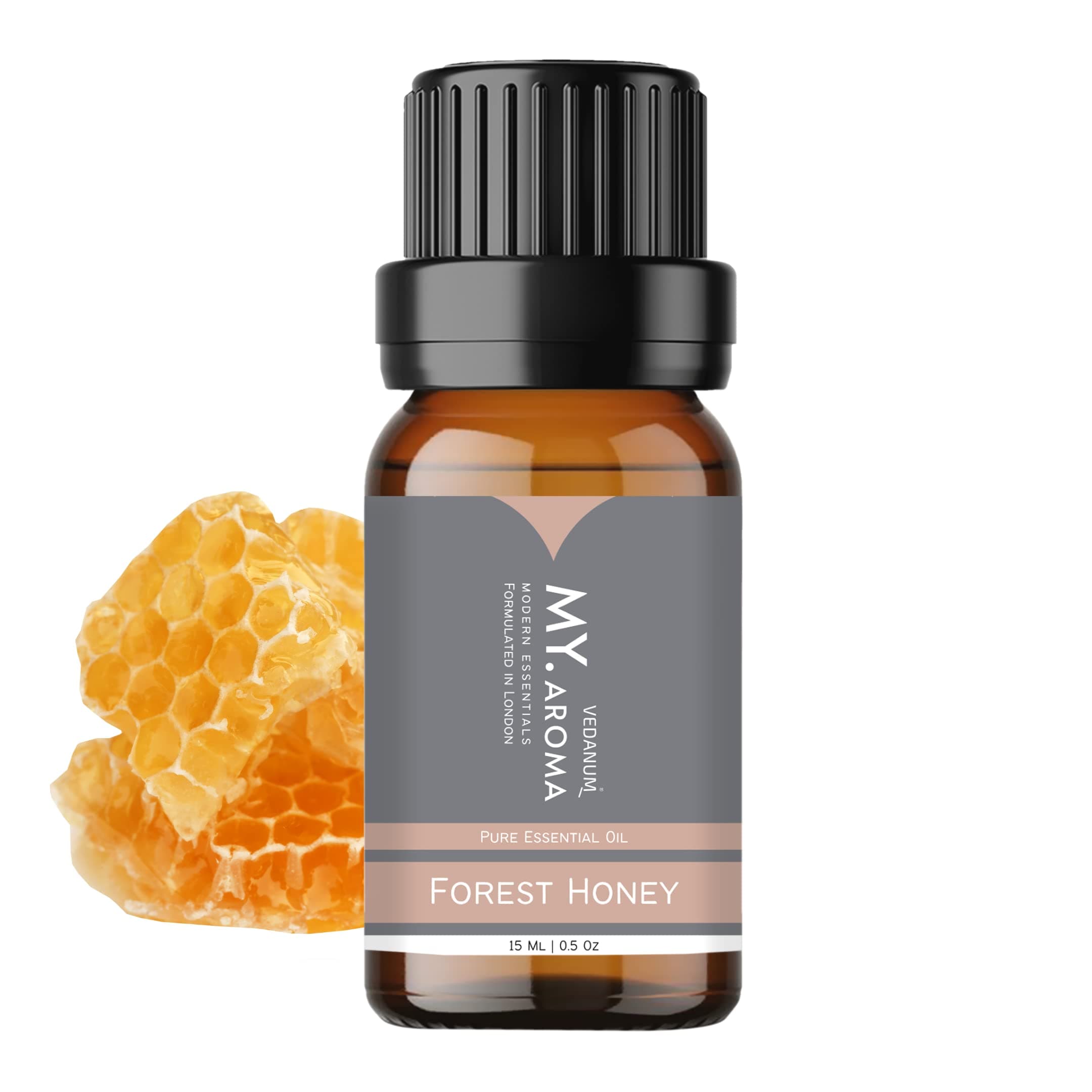 VEDANUM Essential Oil for Aromatherapy Fragrance Soap & Candle Making, DIY Projects Premium Organic (HONEY), 15ml