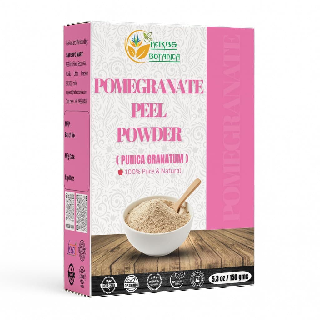 Pomegranate Peel Powder 5.3 oz / 150 GMS, Natural Punica Granatum | Promote Youthful Skin | Gluten Free & Non GMO | Skin Care