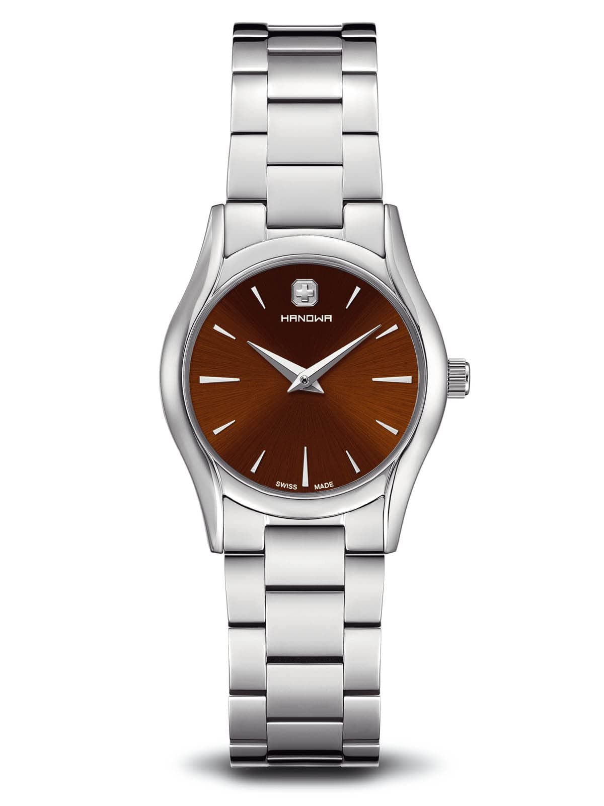 Swiss Made Women's Watch Stainless Steel Brown 16-7035.04.005, Brown dial, Bracelet