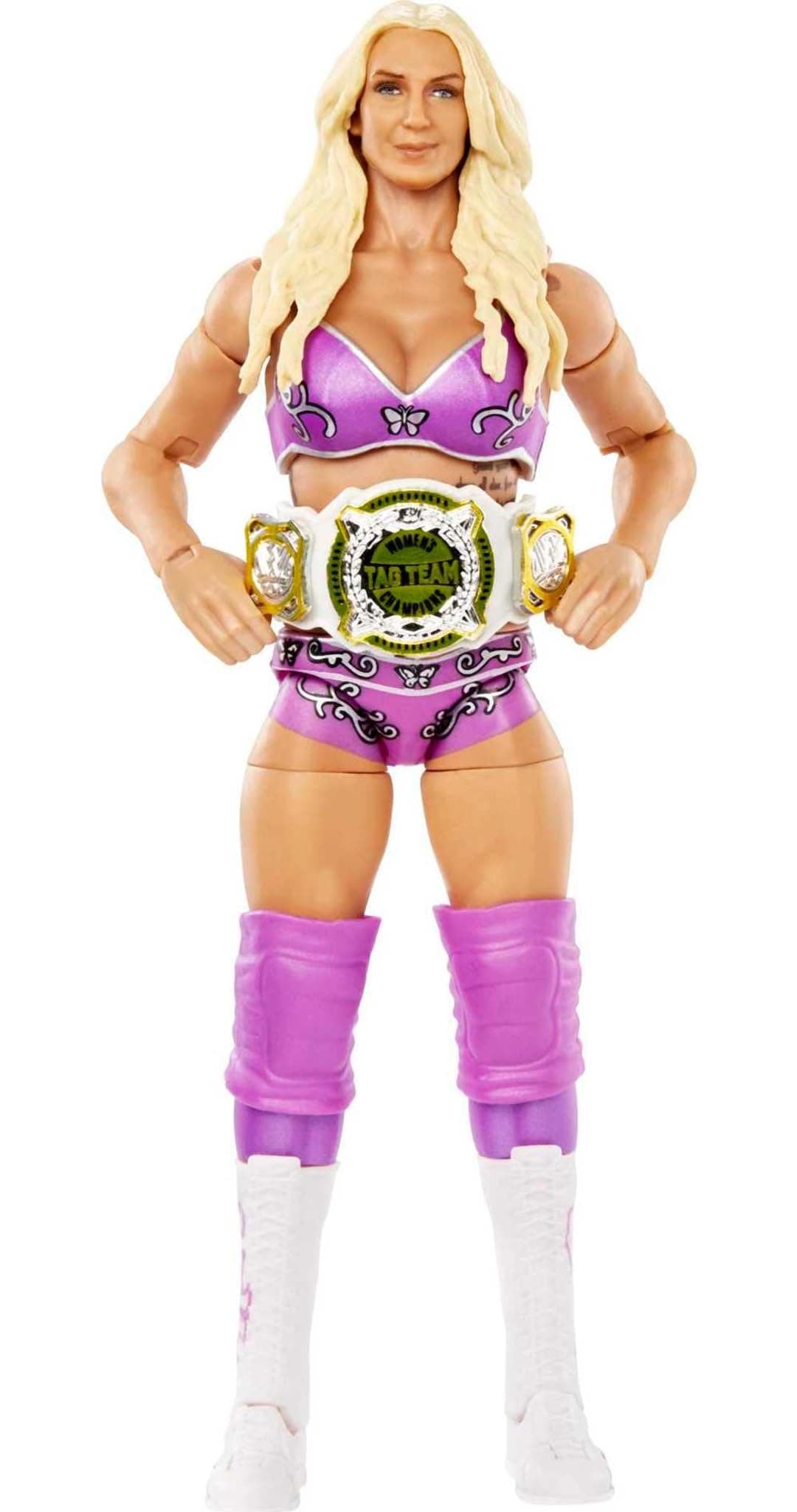 Mattel WWE Elite Collection Action Figure & Accessories, Series #92 Charlotte Flair 6-inch Collectible with 25 Articulation Points & Swappable Hands