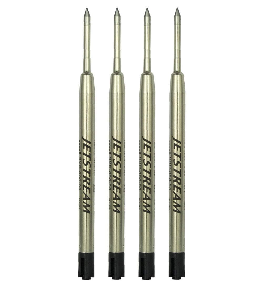 uni JETSTREAM PRIME Twist Mechanism Accessory Pack - 4 Black Hybrid Ink Refills (0.5mm)