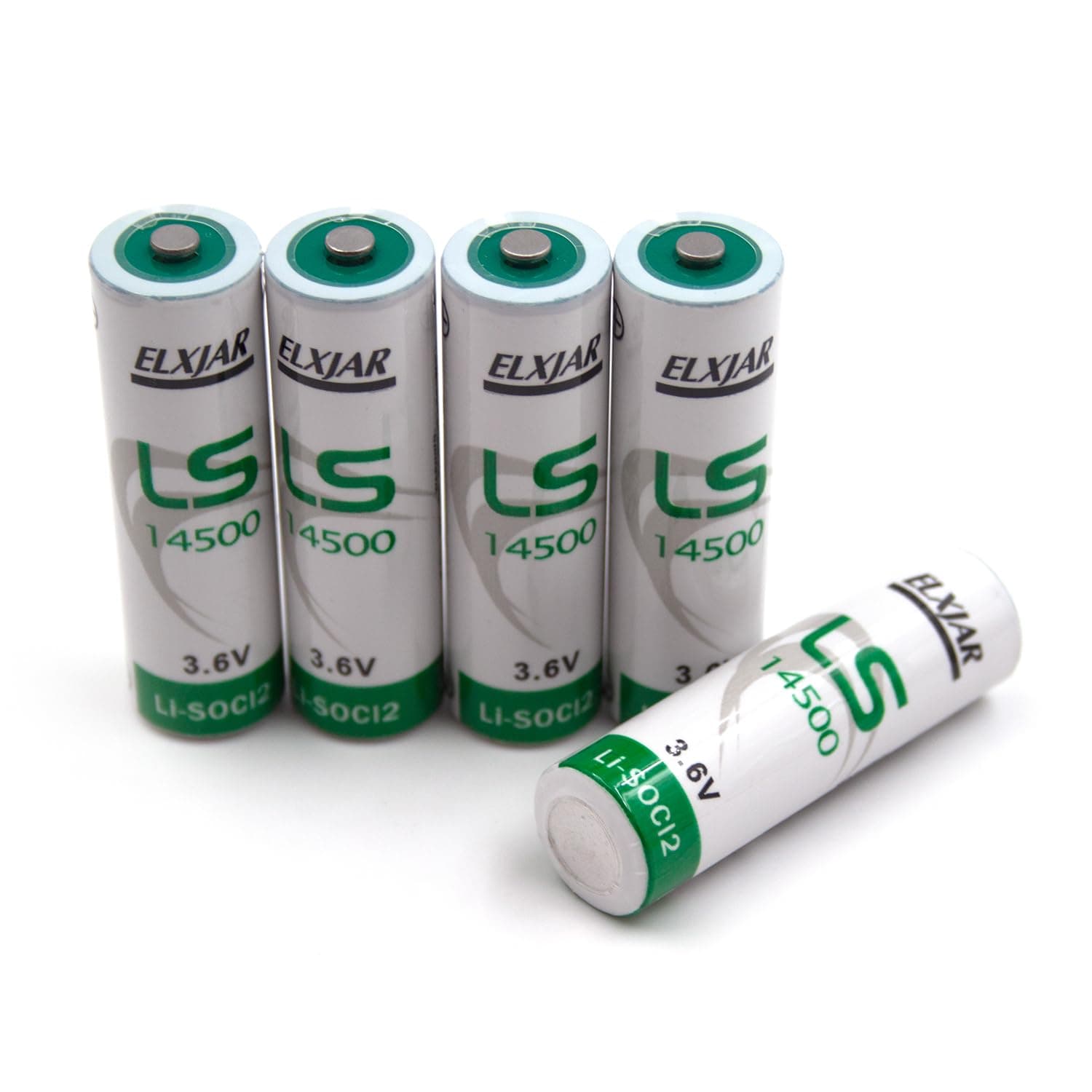 elxjar (5-Pack) 3.6V LS14500 Battery, Water Electricity Meter PLC Facility Equipment Spare Generic Battery ER14505