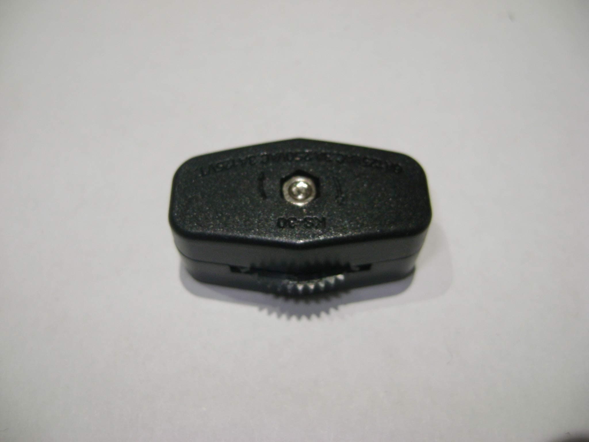 KS-30 Black Inline Rotary On / Off Lamp Switch