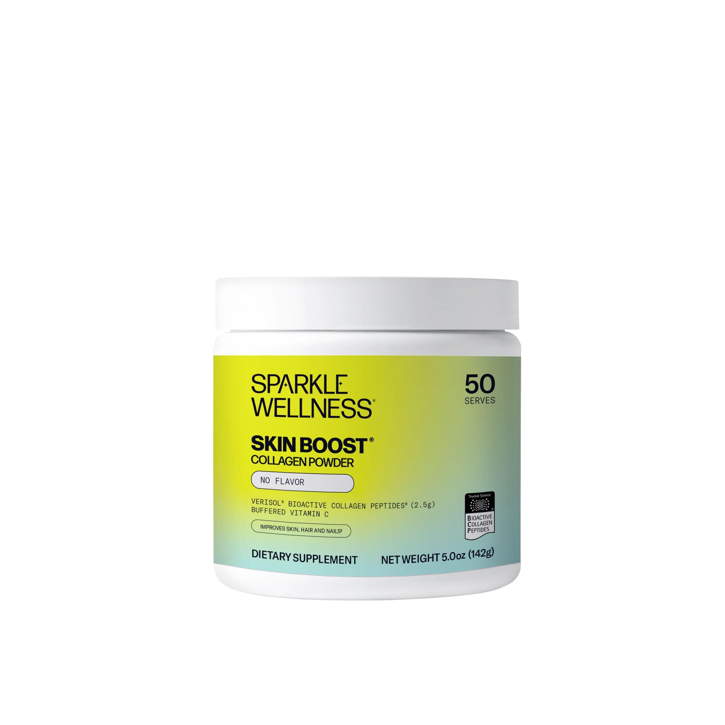 VERISOL Bioactive Hydrolyzed Collagen Peptides | Collagen Powder Supplement with Vitamin C for Skin, Hair & Nail Health | Skin Boost (No Flavor) [50-Serves]