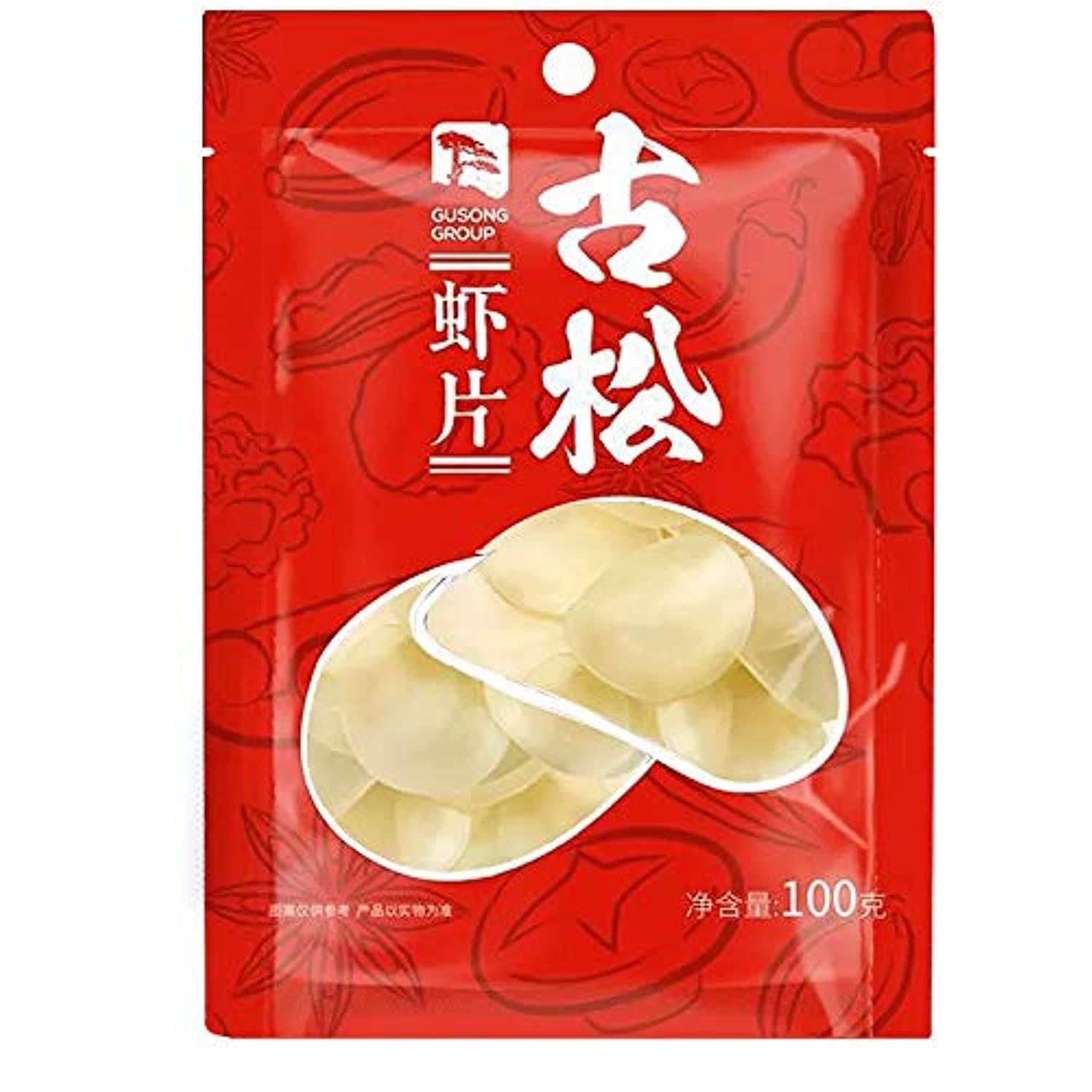Nbrand Prawn Cracker, Crystal Slice, Shrimp Chips 100g, Self Fried, Children Adult Classic Snacks