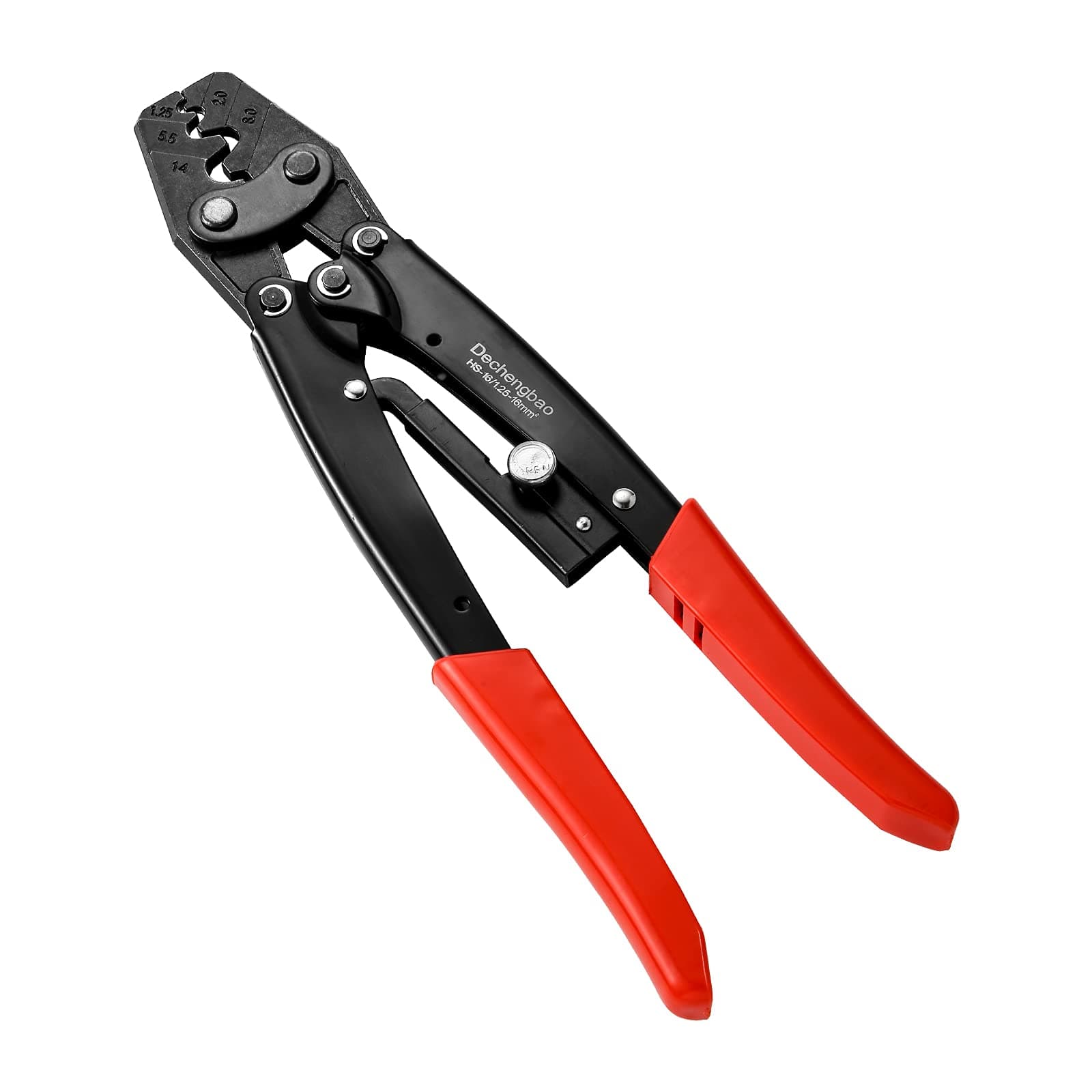 HS16 lug crimping tool Ratchet Terminal Crimping Tool Used for 1.25-16 mm² Non-Insulated Terminal Ratchet Crimping Plier，Ratchet Terminal Crimping Tool