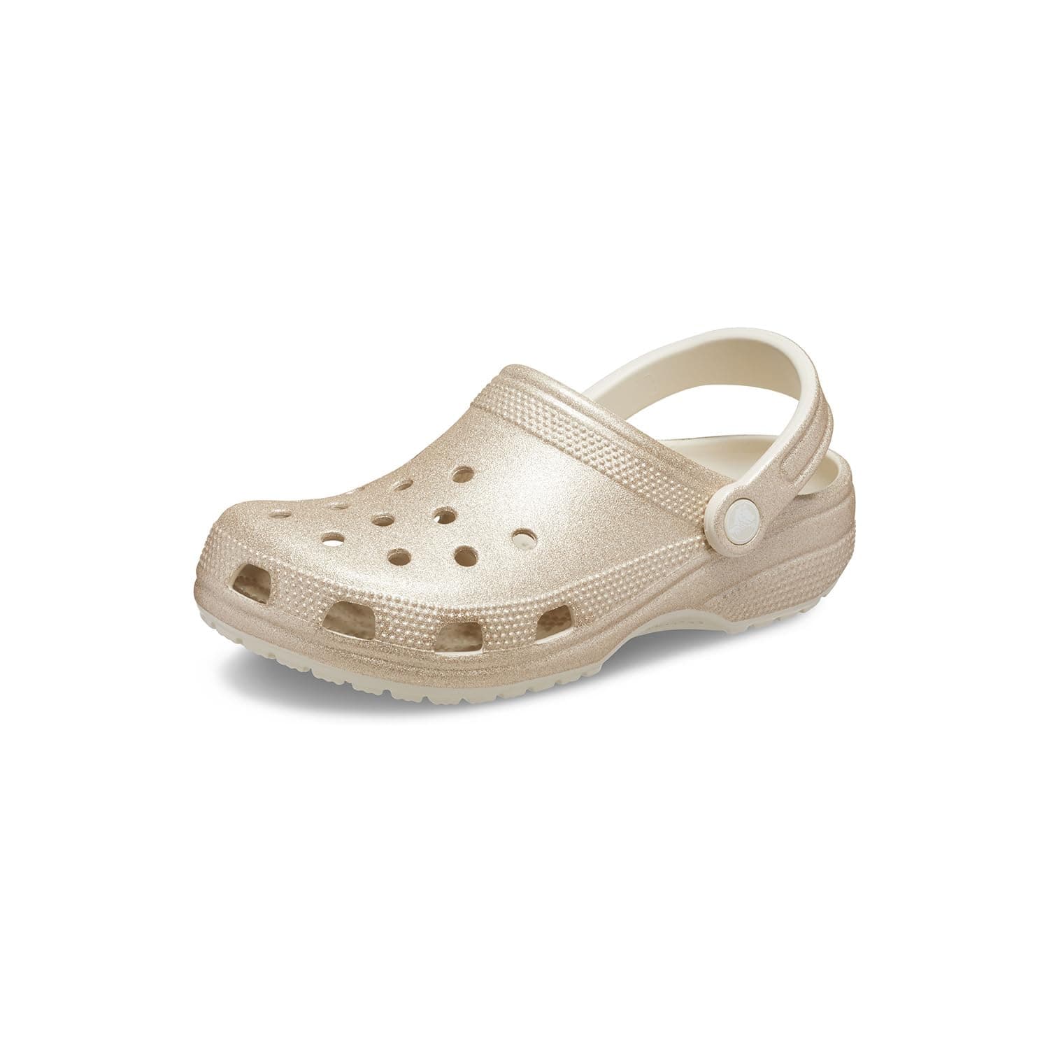 Crocs Classic Clog - Glitter Champagne Glitter Men's 6, Women's 8 Medium
