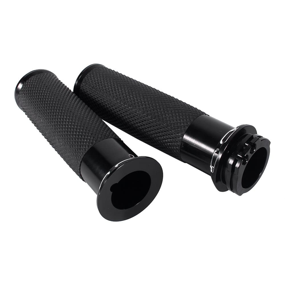 Elerose Handbar Grips Black,1"25mm CNC Handle Bar Hand Grips for Touring