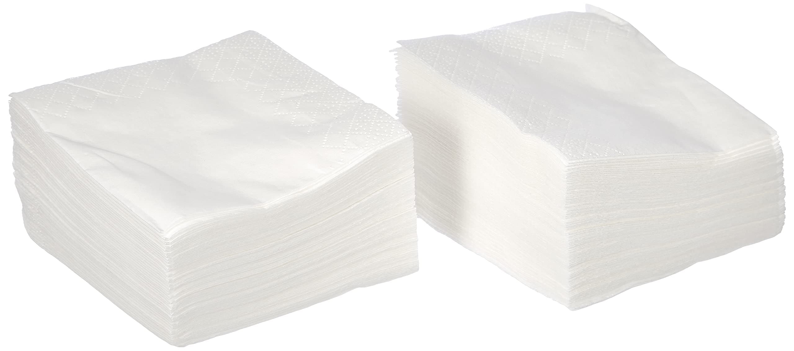Coktail Size Napkin, 1/4 Pleat, Plain with Valance, White, 100 Napkins