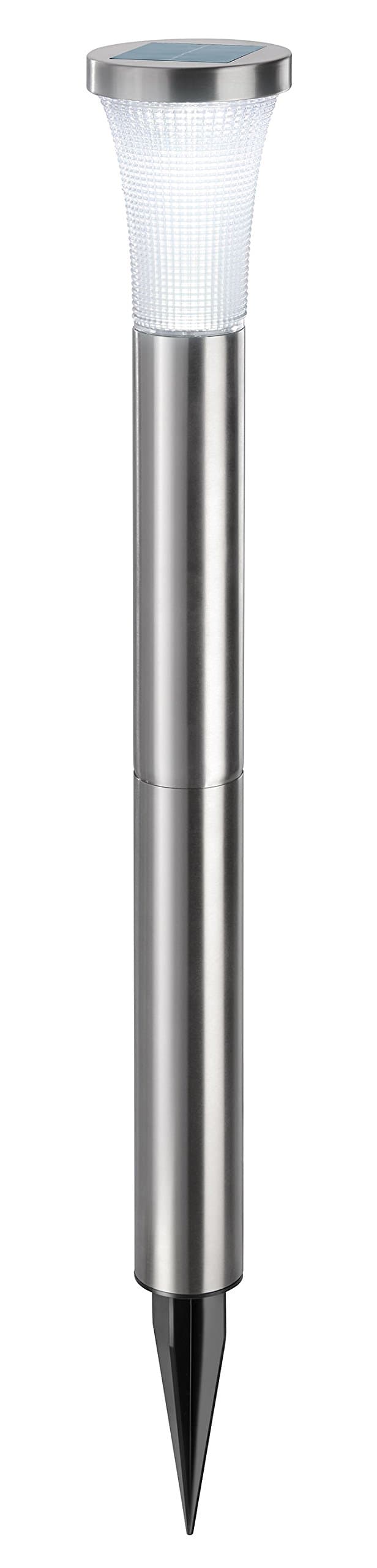 Esotec Solar Light Tower Light 60 cm 12) Stainless Steel Light Colour: Cold White 102602