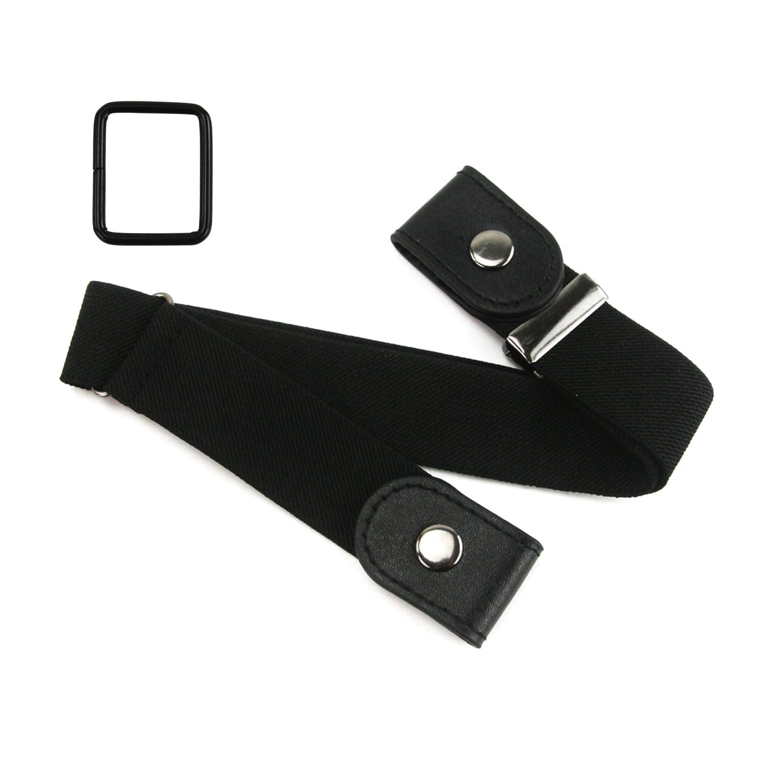 BOROLAAdjustable No Buckle Stretch Belt for Men and Women Comfortable Invisible Elastic Waist Belt for Jeans, Pants, and Skirts