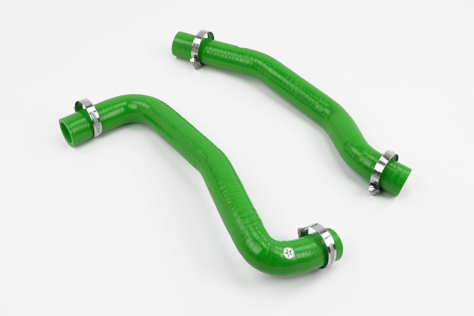 Stoney Racing Silicone Radiator Hose Kit with Clamps ST200-0001G-CK (Green)