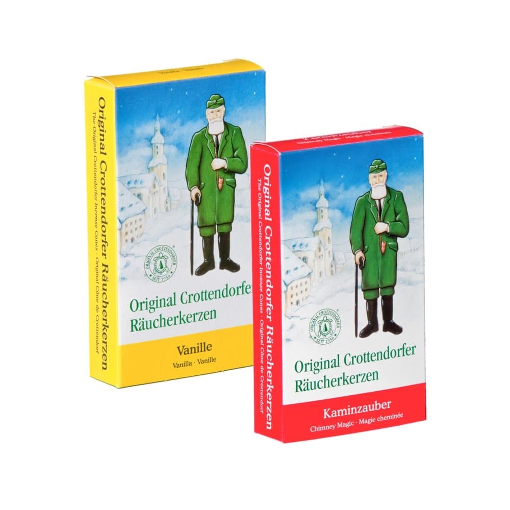 Crottendorfer Incense - Chimney Magic (Pack of 24) + Incense – Vanilla (Pack of 24)