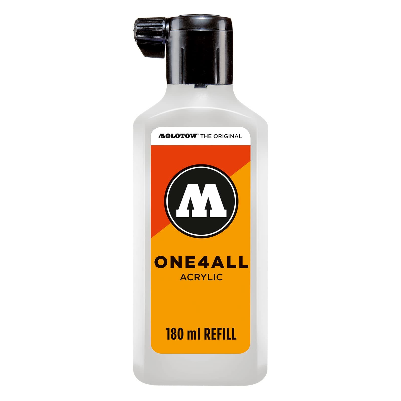 ONE4ALL Acrylic Paint Refill, For Molotow ONE4ALL Paint Marker, Signal White, 180ml Bottle, 1 Each (692.160)