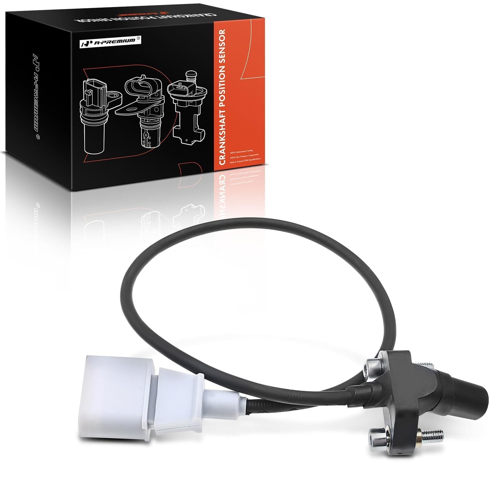 A-Premium Engine Crankshaft Position Sensor Compatible with Volkswagen Beetle 06-10 12-14, Bora 06-09, Golf 10-14, Jetta 05-14, Passat 12-14, Rabbit 06-09, L5 2.5L, Replace# 07K906433B