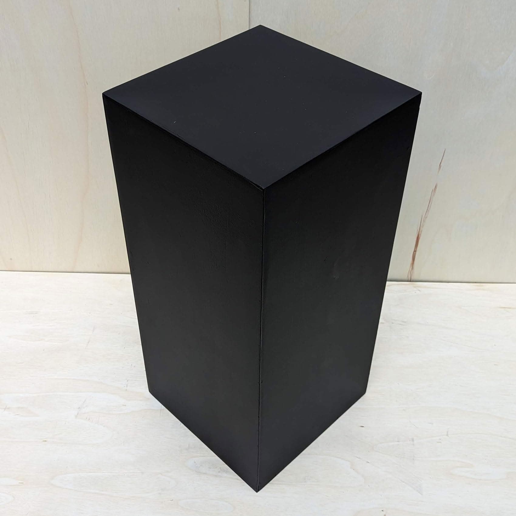 Generic 30" x 12" x 12" Matte Black Display Pedestal Stand