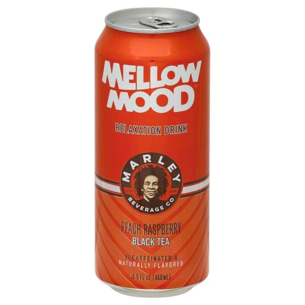 Marley Mellow Mood Relaxation Drink - Peach Raspberry Black Tea - 16fl.oz.(pack of 8)