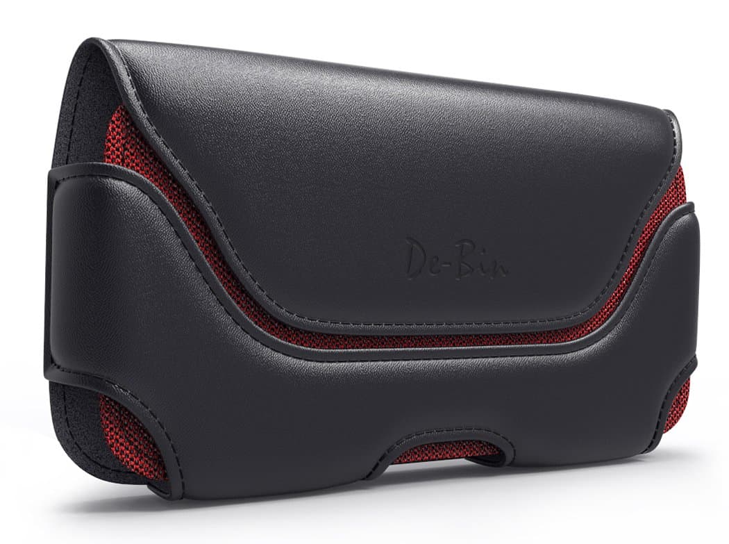 Belt Holder Holster Designed for iPhone 12 Pro Max Holster, iPhone 11 Pro Max/ Xs Max / 8+ Plus / 7+ Plus Cell Phone Belt Case with Belt Clip Loops Fits Large Apple iPhones with Thick Case on - Black