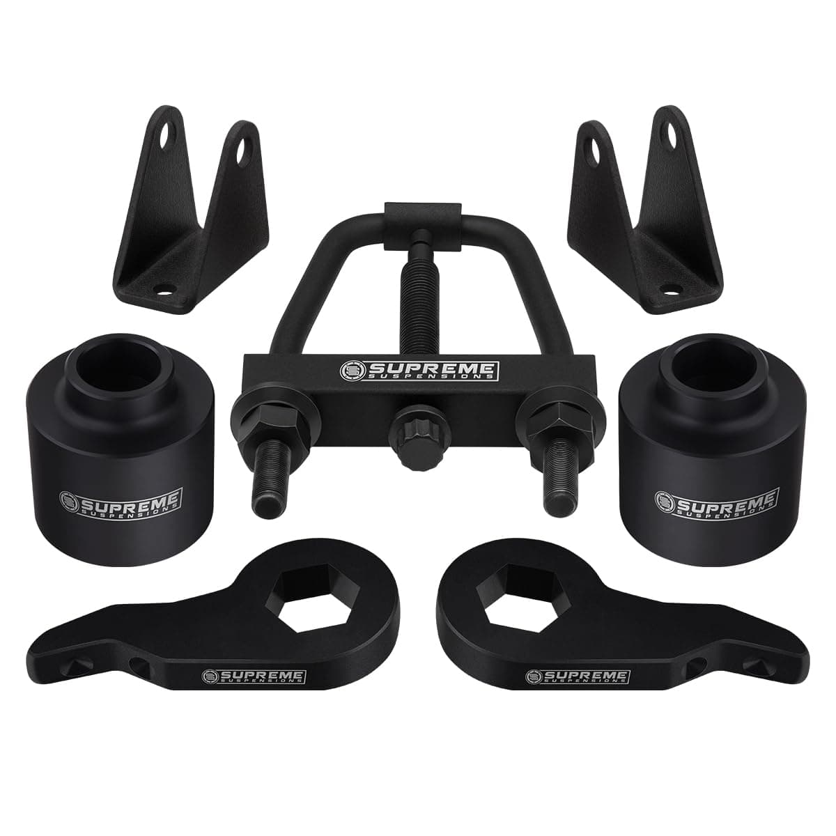 Supreme Suspensions - 3" Front + 3" Rear Lit Kit for 2003-2010 Hummer H2 4WD Full Suspension Lift Kit with Front Shock Extenders & Torsion Tool - Mystery Box Included with Purchase