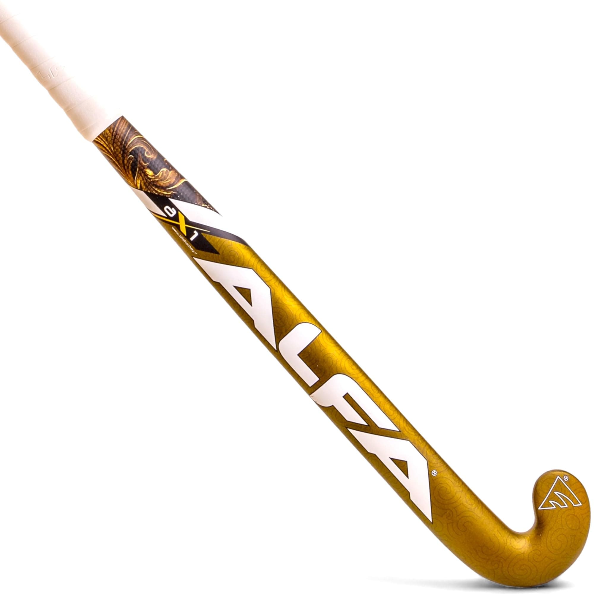 AX1 Composite Hockey Stick with Stick Bag (37 INCHES, Black/Gold Spark)