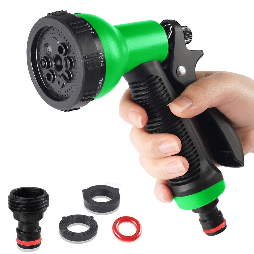 Garden Hose Nozzle Spray Nozzle Set (Medium, Green, 1)