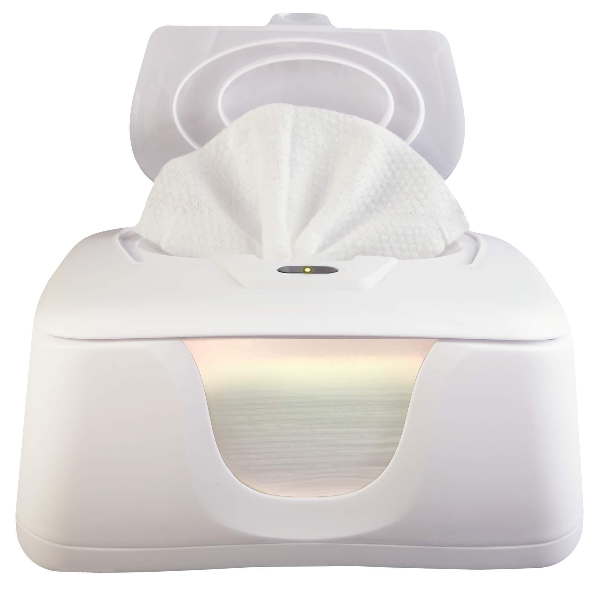 Wet Wipe Warmer | Dispenser for Baby, Make Up, Adult Care - Auto Off Lights for Nighttime Changes, Dual Heat for Comfort, Top Heating, Moisture Lock Silicone and Large Capacity- Amazon only