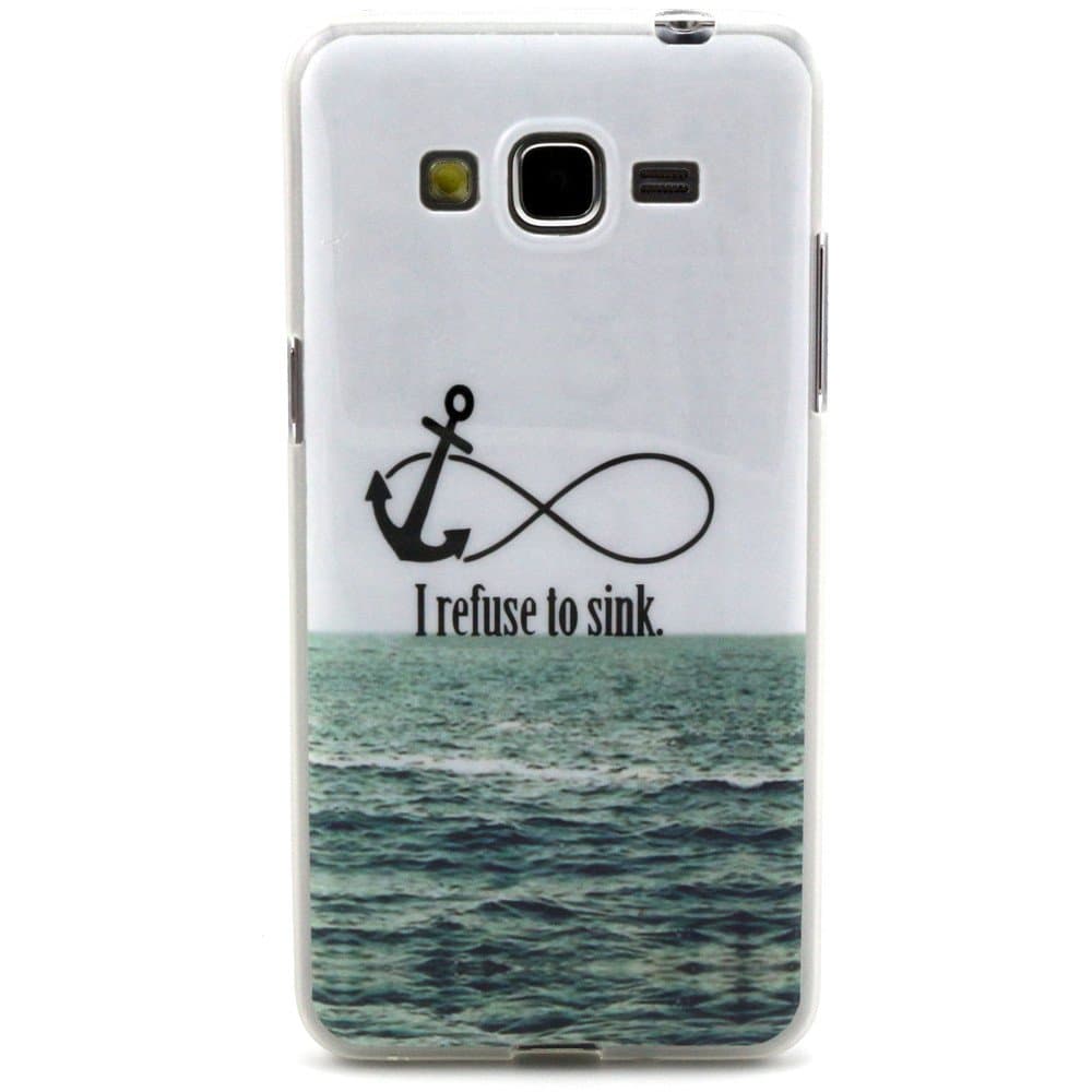 For Samsung Galaxy Grand Neo I9060 Case, IVY I Refuse To Sink Graphic,Snap-on TPU&IMD Soft Case Cover Skin For Samsung Galaxy Grand Neo I9060 / Samsung Galaxy Grand Duos i9082 i9080 GT-I9082