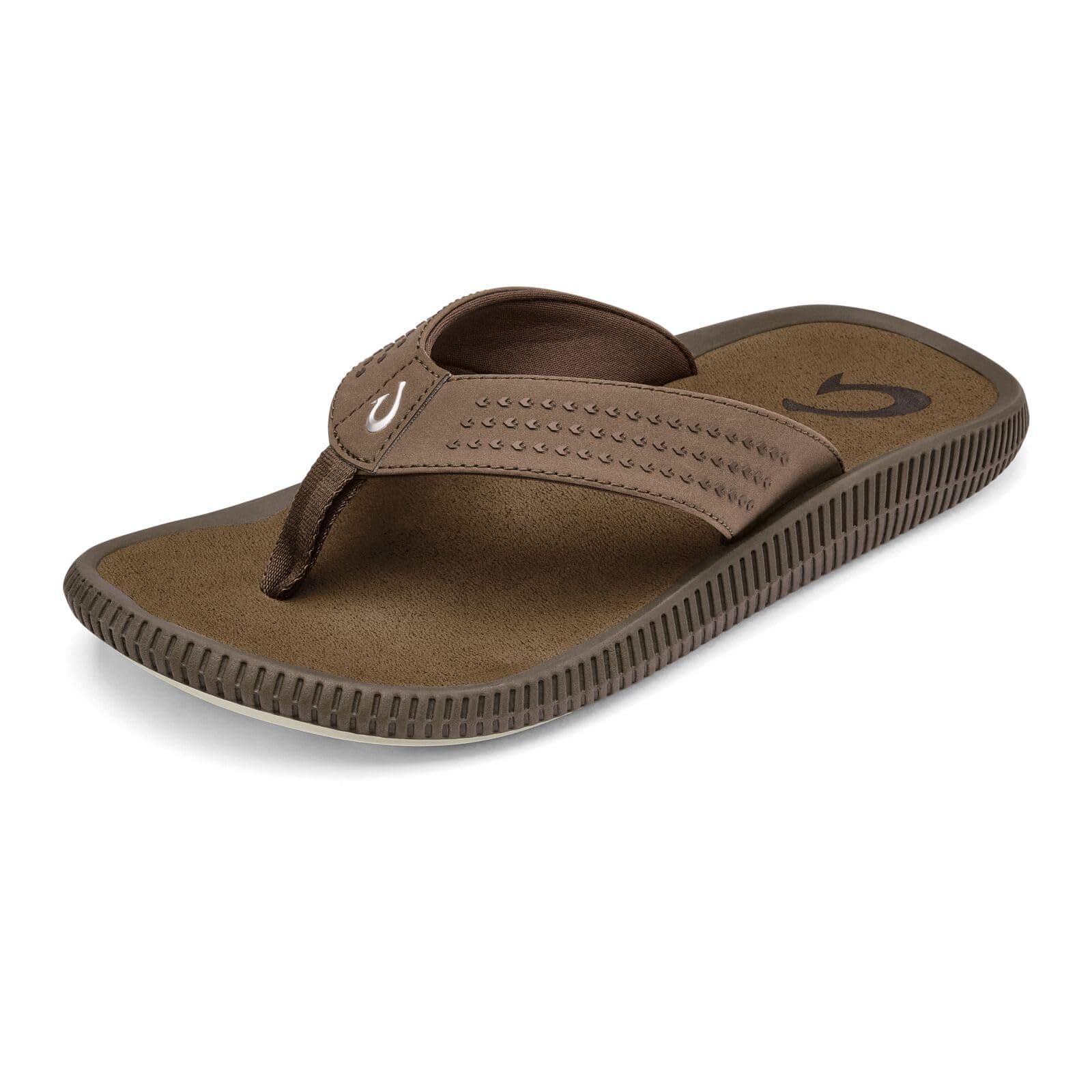 OLUKAI Ulele Men's Beach Sandals, Water Resistant Flip Flops, Arch Support & Comfort Fit, Lightweight & Durable, Enhanced Grip & Traction