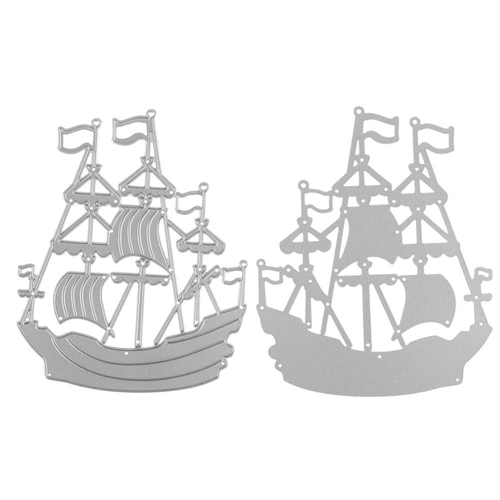 MingBow Craft Ocean Sailing Boat Paper Die Cutting Dies for Scrapbooking DIY Valentine's Day Wedding New Year Greeting Cards