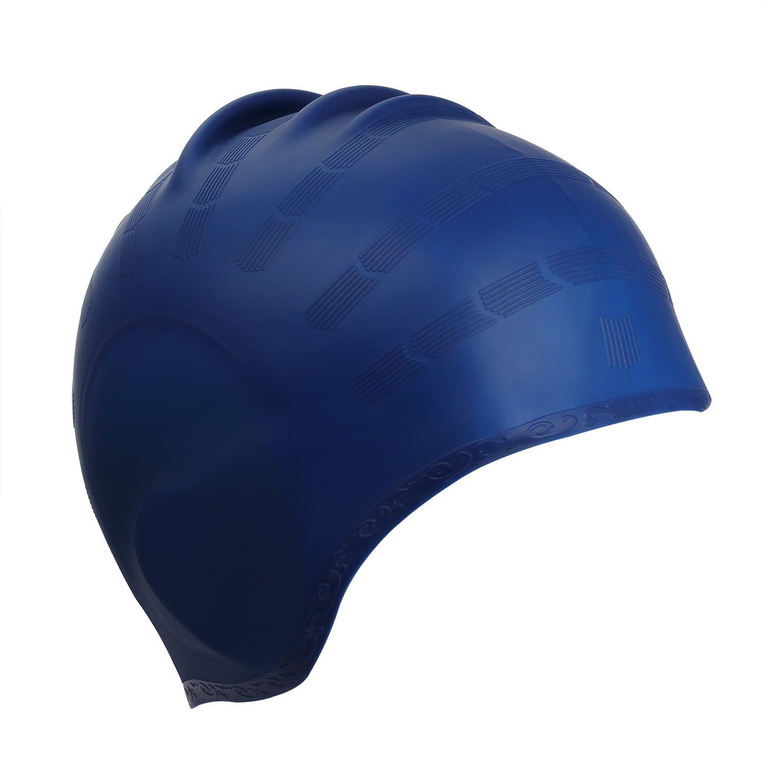 Kinsports Swim Cap Silicone Organic-Anti-Allergy -Aigh Elasticity Swim Cap -Durable,Does Not Pull Hair,Suitable for Long Short Hair Lady,Men and Children.