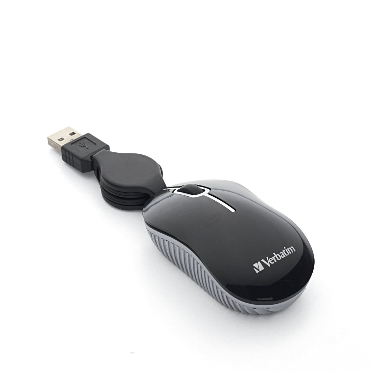 MOUSE MINI TRAVEL RETRACT. CABLE COMMUTER SERIES BLACK