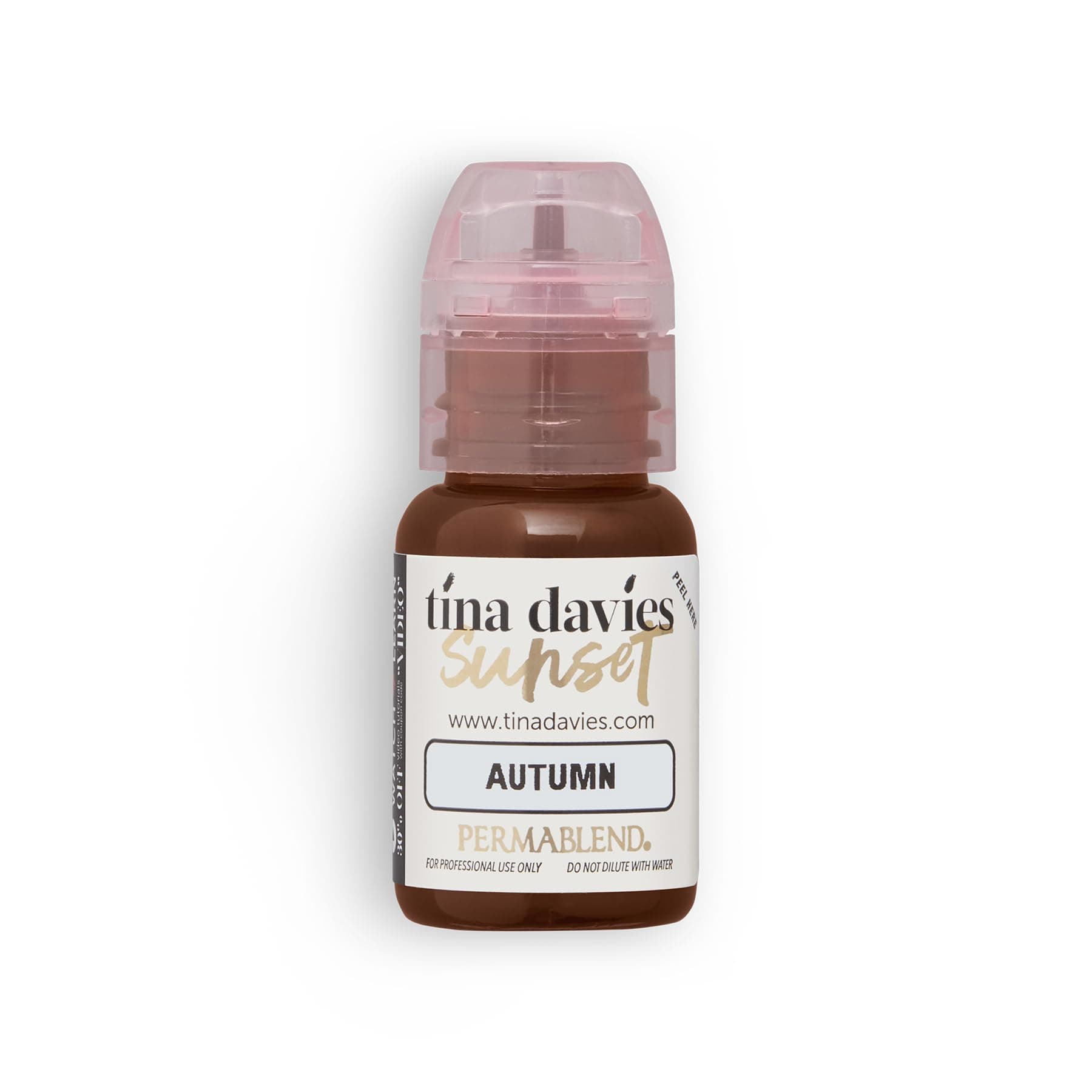 Professional Autumn Pigment - Permanent Eyebrow Makeup - Colours Heal True to Tone - High Retention - 1/2oz