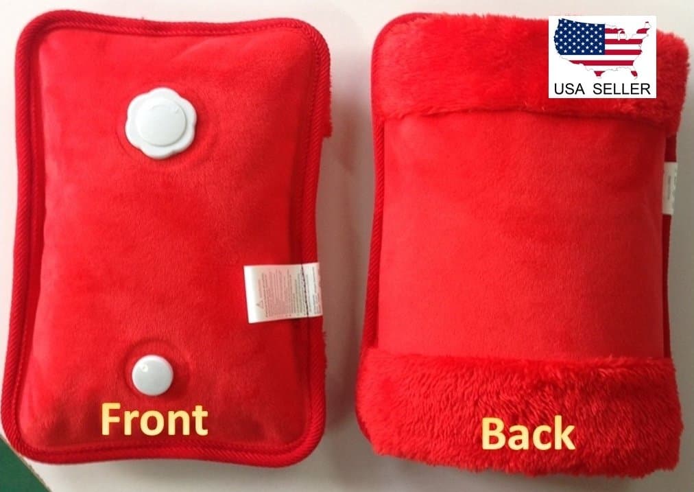 Red Rechargeable Portable Personal Heating Pad/Pack W/Personal Pocket