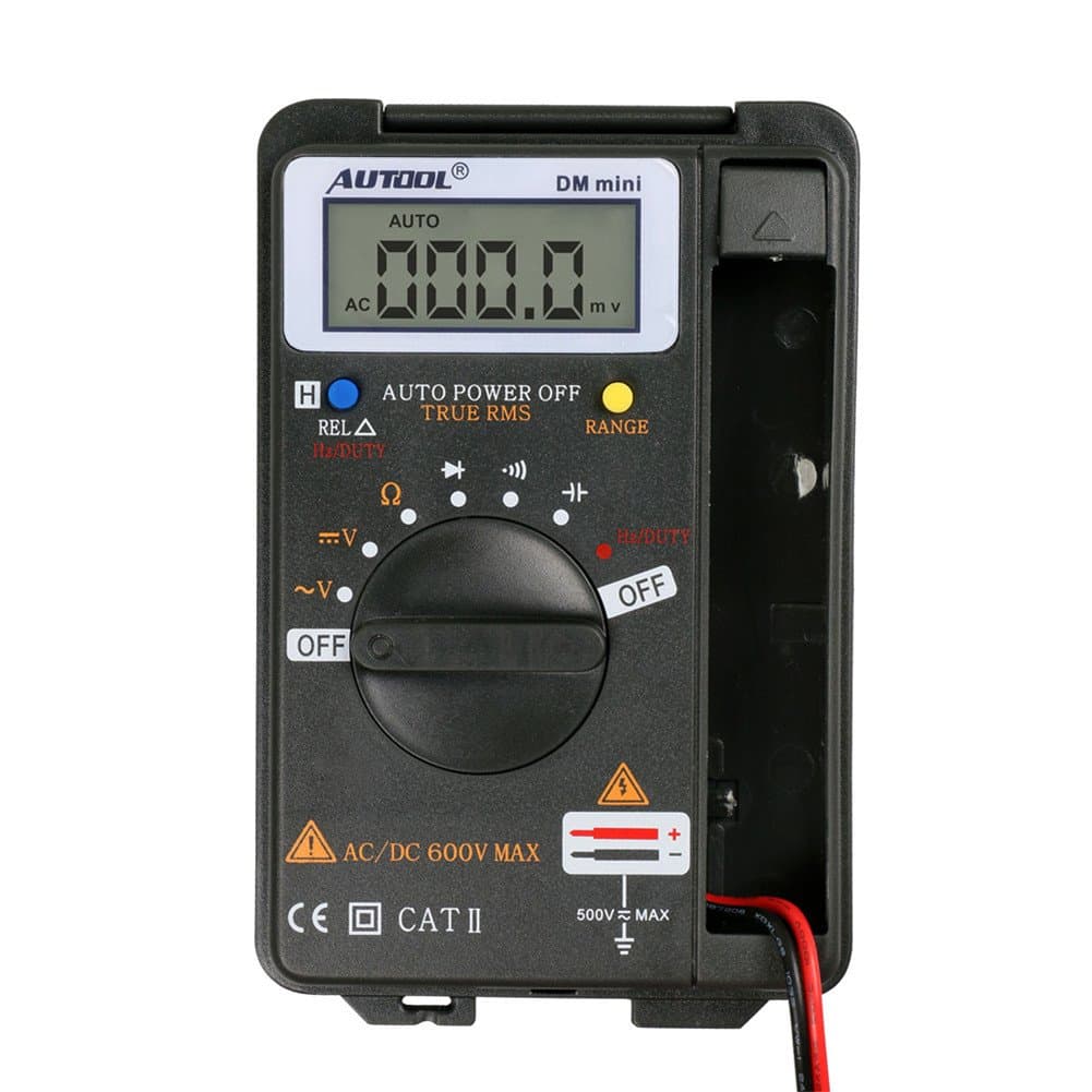 Auto Digital Multimeter Ammeter TuLanAuto DM mini DMM Integrated Personal Handheld Pocket Mini Digital Multimeter Ammeter Auto Range Tester