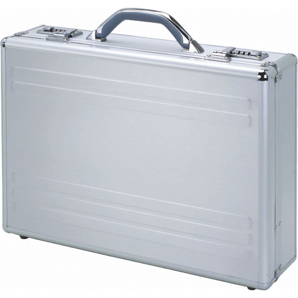 Kronos Padded Attache Case for Laptop - Silver Aluminium