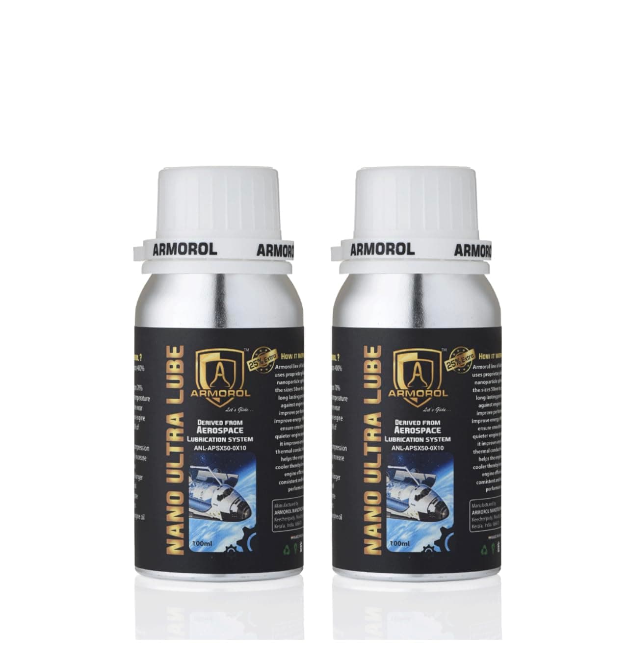 Armorol Nano Ultra Lube 100ml (Pack of 2) For Innova Crysta,Fortuner, Pajero, Land Cruiser,Benz, BMW&AUDI